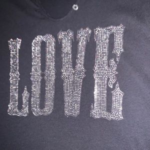Zadig and Voltaire sparkle LOVE T shirt